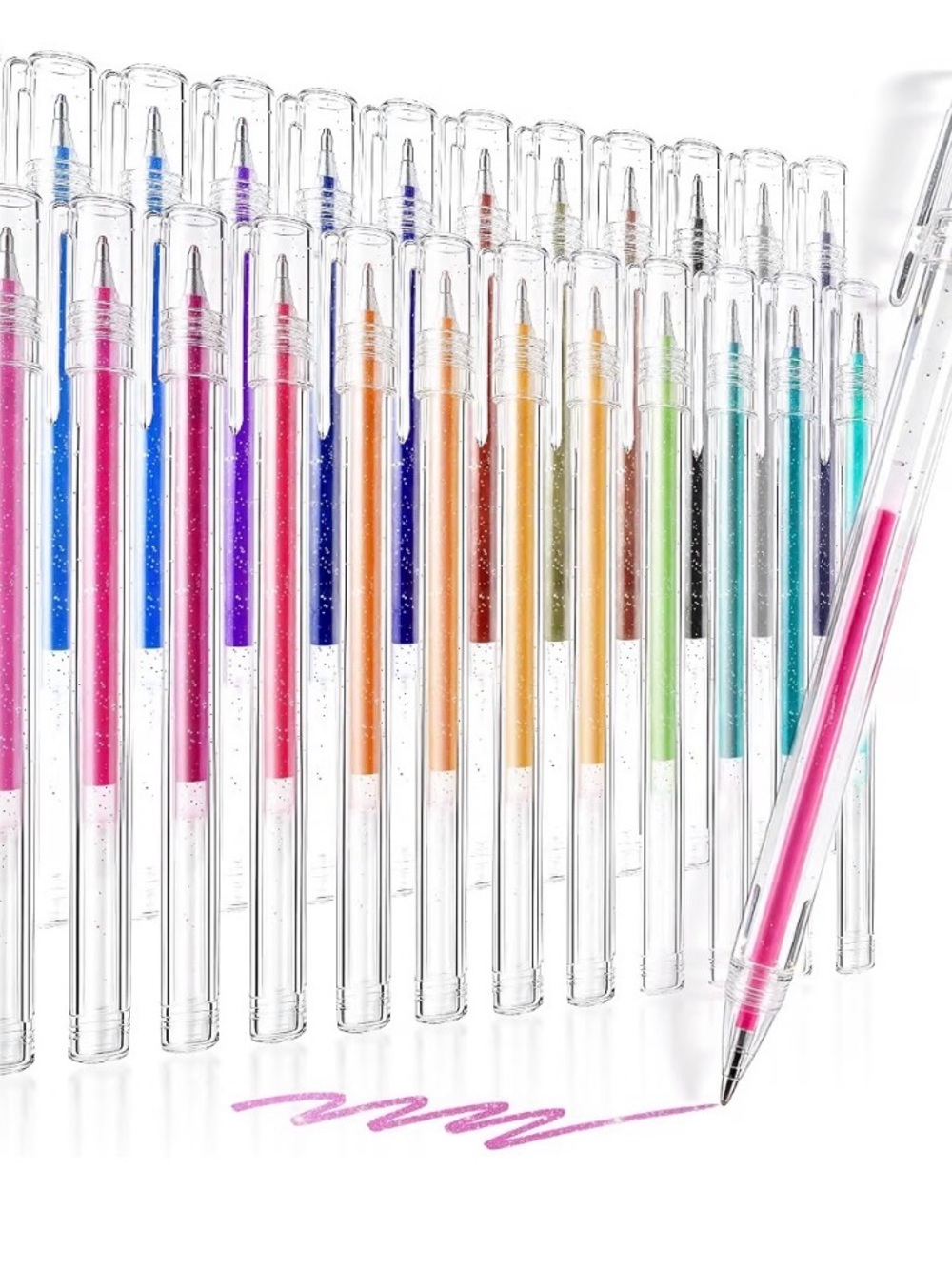 Assorted Glitter Gel Pens - Multicolor Set for Parties and Crafts